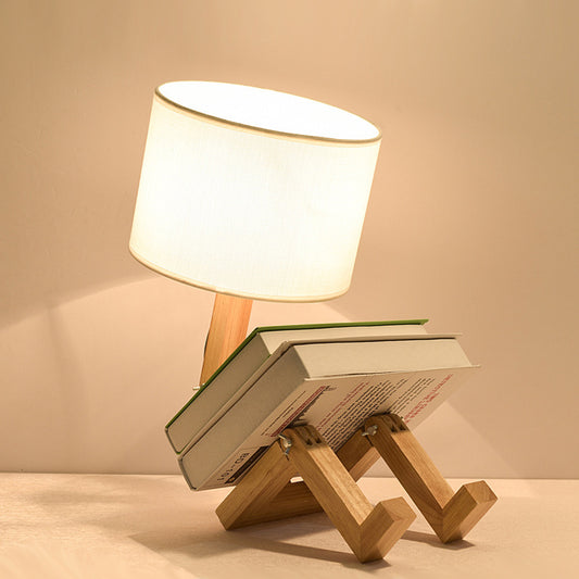 Nordic Elegance Wooden Lamp